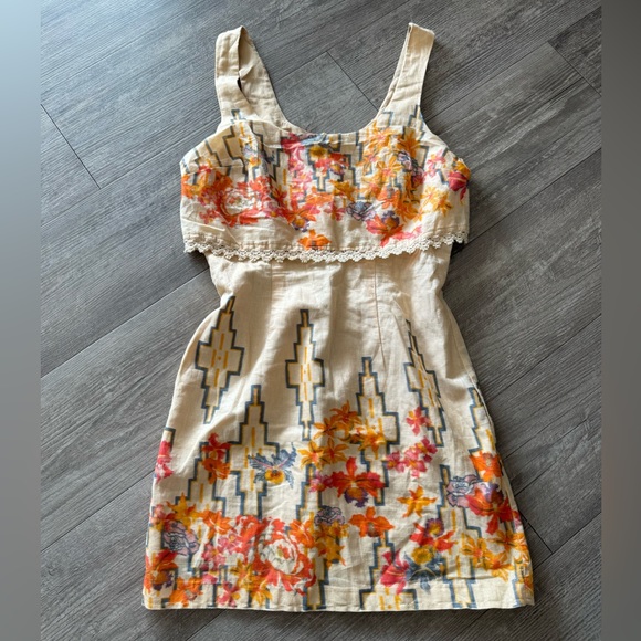 LAST PRICE🍒🤍 FREE PEOPLE the Big Bang metallic tea combo mini dress 🤍 - Picture 6 of 14